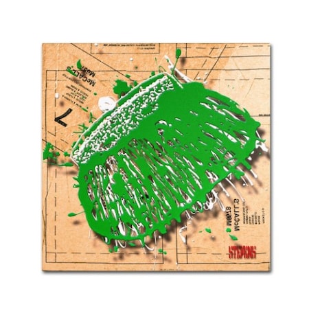 Roderick Stevens 'Snap Purse Green' Canvas Art,24x24